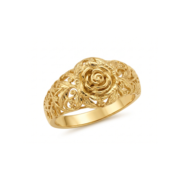 Golden Blossom Ring