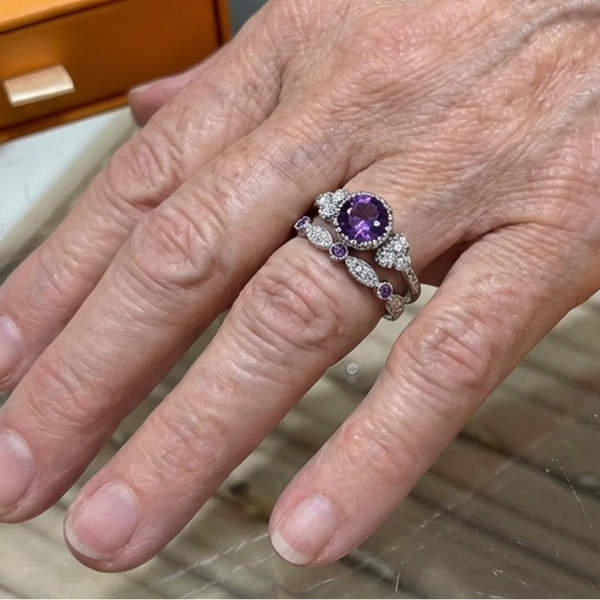 Violetis Crown Ring Set